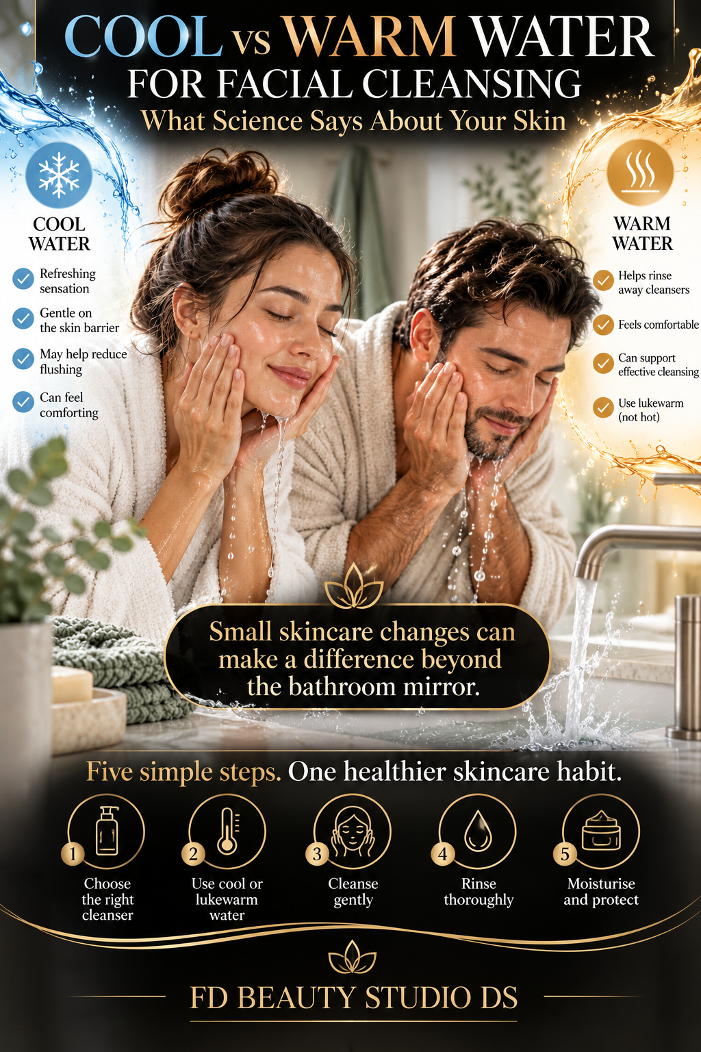 💦 COOL VS WARM WATER: WHICH IS BETTER FOR YOUR SKIN?