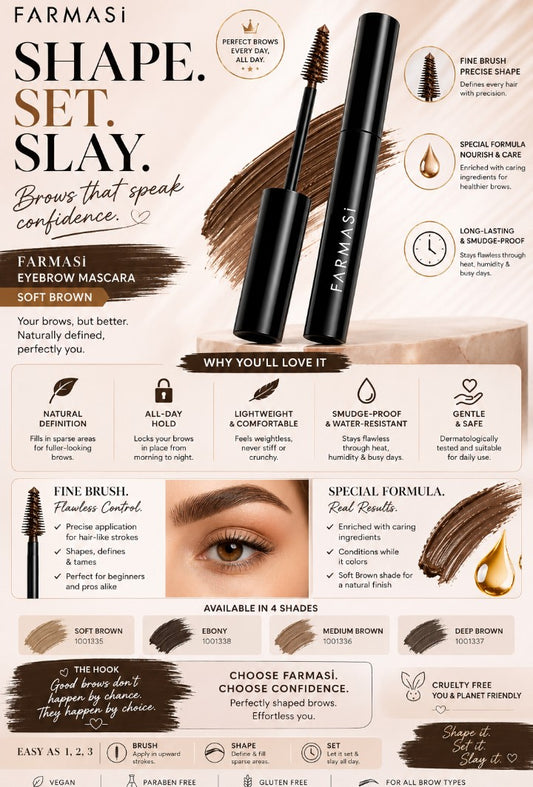 FARMASI Eyebrow Mascara,